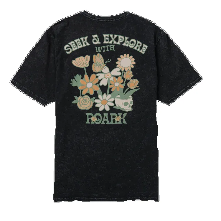 ROARK Seek & Explore Premium Tee - BLACK sold by Sun Diego Boardshops
