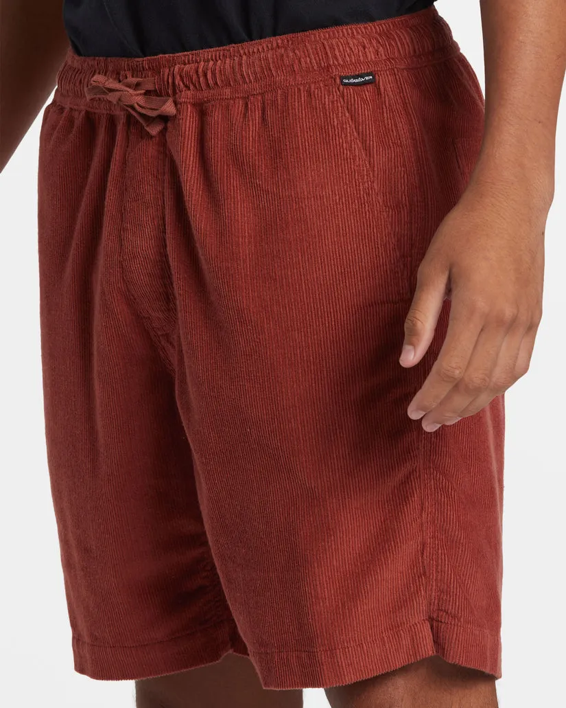 Quiksilver Taxer Corduroy Shorts - HENNA sold by Sun Diego Boardshops