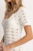 Rhythm Sunny Knit Mini Dress - CREAM sold by Sun Diego Boardshops