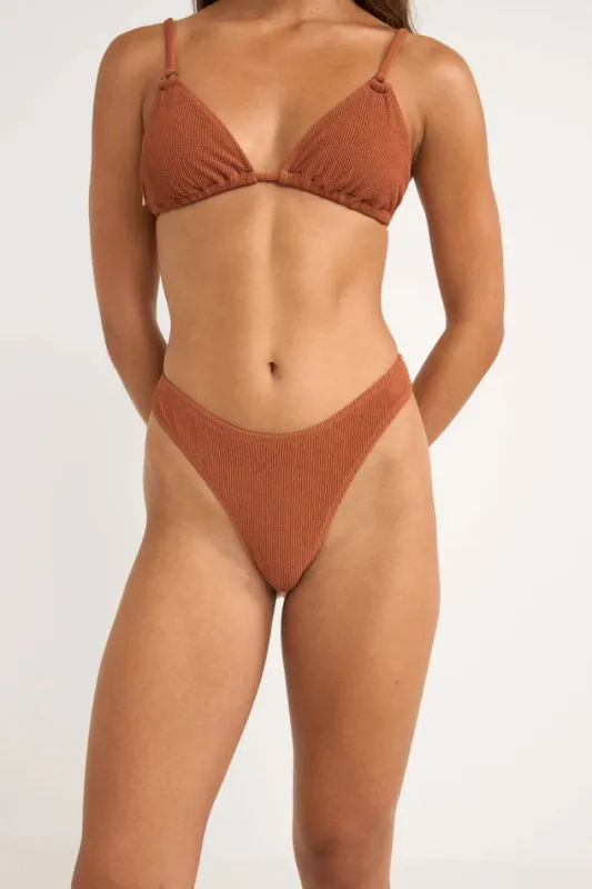 Rhythm Isla Rib Skimpy Pant - CARAMEL sold by Sun Diego Boardshops