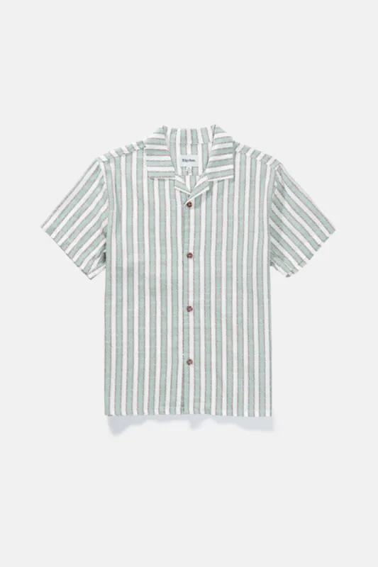 Rhythm Vacation Stripe Ss Shirt - Sea Green sold by Sun Diego Boardshops
