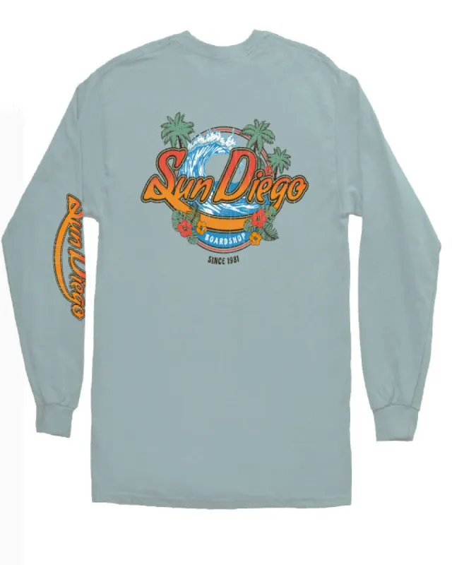 SunDiego Island Style Long Sleeve - Agave sold by Sun Diego Boardshops