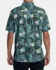 RVCA BOTANICAL SHORT SLEEVE WOVEN SHIRT - GREEN TEA sold by Sun Diego Boardshops