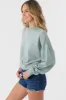 O`Neill MOMENT CROP FLEECE - SILVER BLUE sold by Sun Diego Boardshops