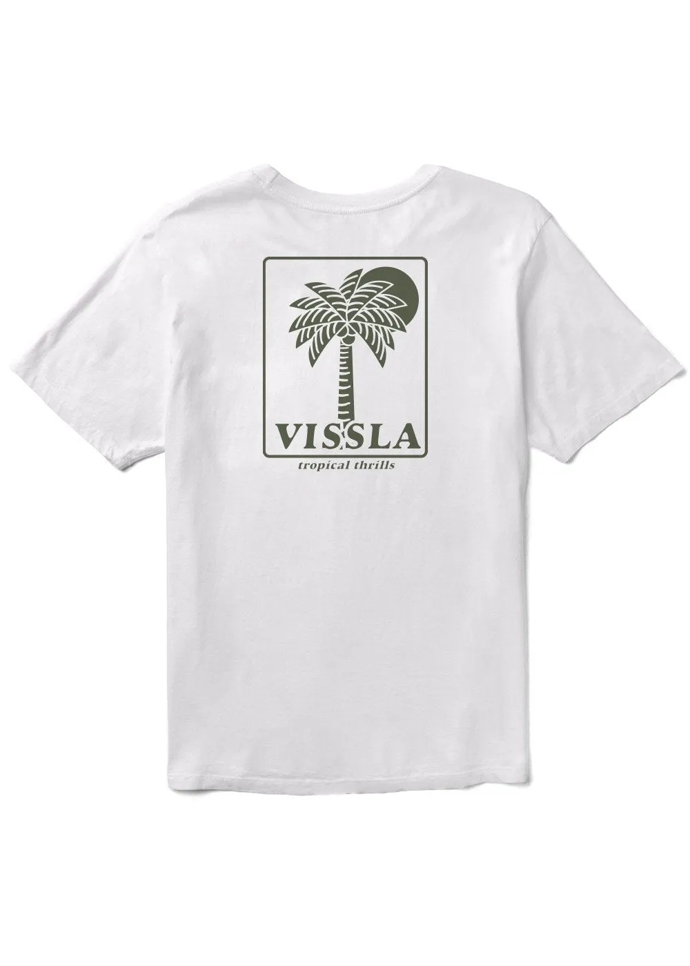 Vissla Tropical Thrills Premium Organic Pkt Tee - WHITE sold by Sun Diego Boardshops product image thumbnail 2