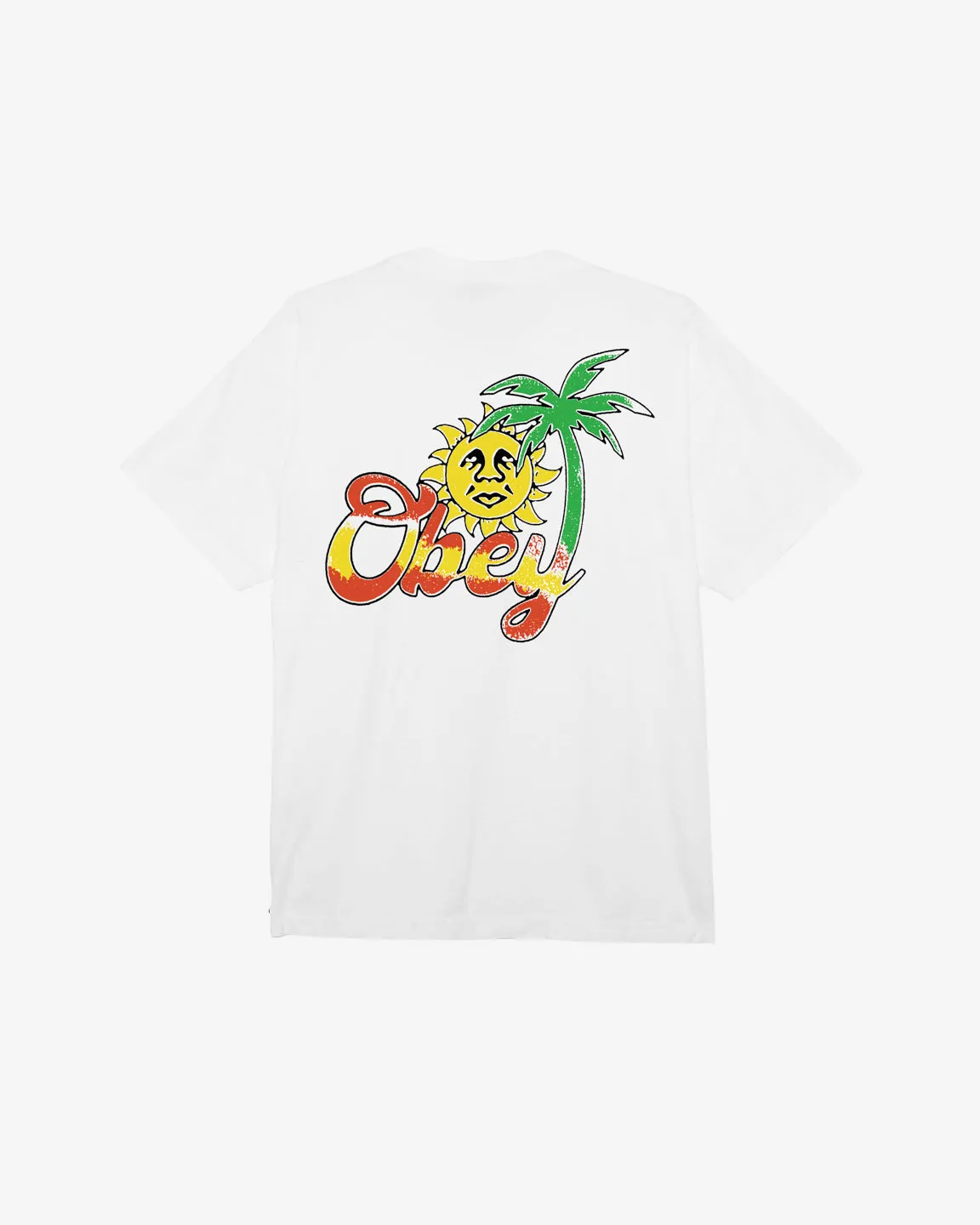 Obey ISLAND OF OBEY HEAVYWEIGHT T-SHIRT - WHITE sold by Sun Diego Boardshops