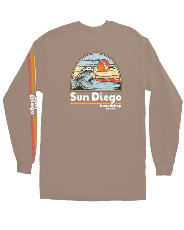 SunDiego Hot Session Long Sleeve  - Latte sold by Sun Diego Boardshops