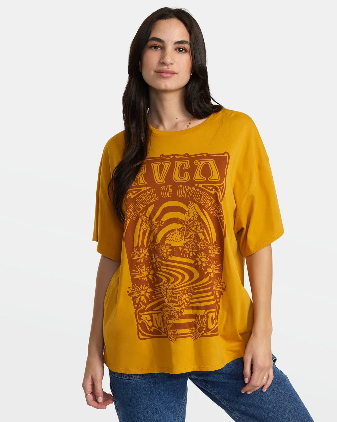 RVCA Swirl T-Shirt - Bronze sold by Sun Diego Boardshops