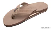 Rainbow Double Layer Premier Leather With Arch Support - Dark Brown sold by Sun Diego Boardshops