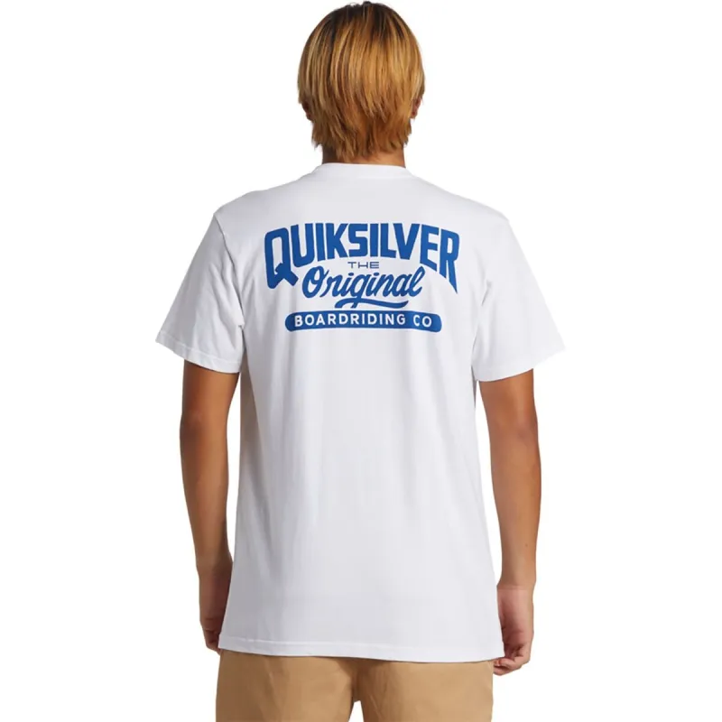 Quiksilver Original Script T-Shirt - White sold by Sun Diego Boardshops