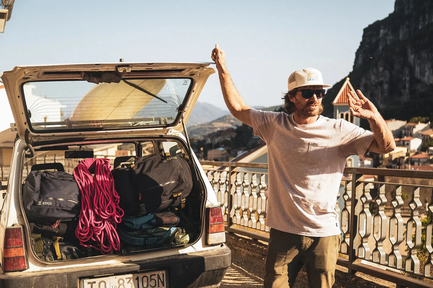 ROARK Station Trucker Snapback Hat - BONE sold by Sun Diego Boardshops product image thumbnail 5