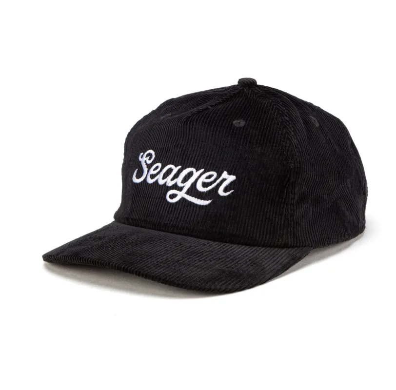 Seager Corduroy Snapback - Black sold by Sun Diego Boardshops