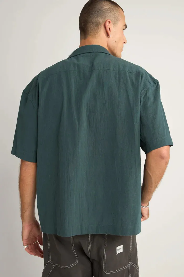 Rhythm Relaxed Texture SS Shirt - TEAL sold by Sun Diego Boardshops product image thumbnail 3