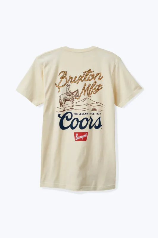 Brixton Coors Legend Standard Tee - Natural sold by Sun Diego Boardshops