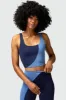 Spiritual Gangster Indie Color Block Crop Tank - Midnight Navy sold by Sun Diego Boardshops