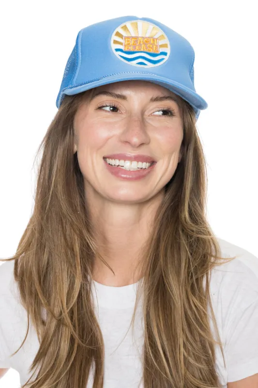 That Friday Feeling Beach Please Trucker Hat in Blue - BLUE sold by Sun Diego Boardshops