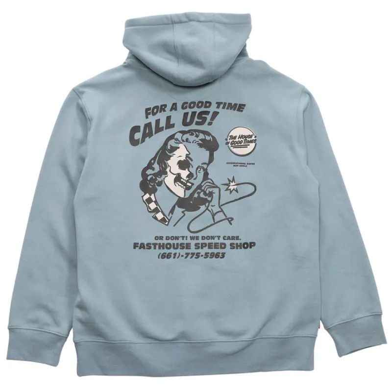 Fasthouse Call Us Hooded Pullover - Slate sold by Sun Diego Boardshops