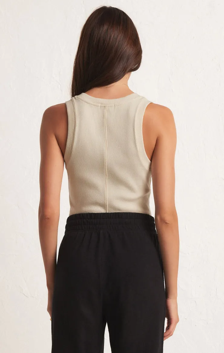 Z-Supply SIRENA RIB TANK - Oat Milk sold by Sun Diego Boardshops product image thumbnail 2