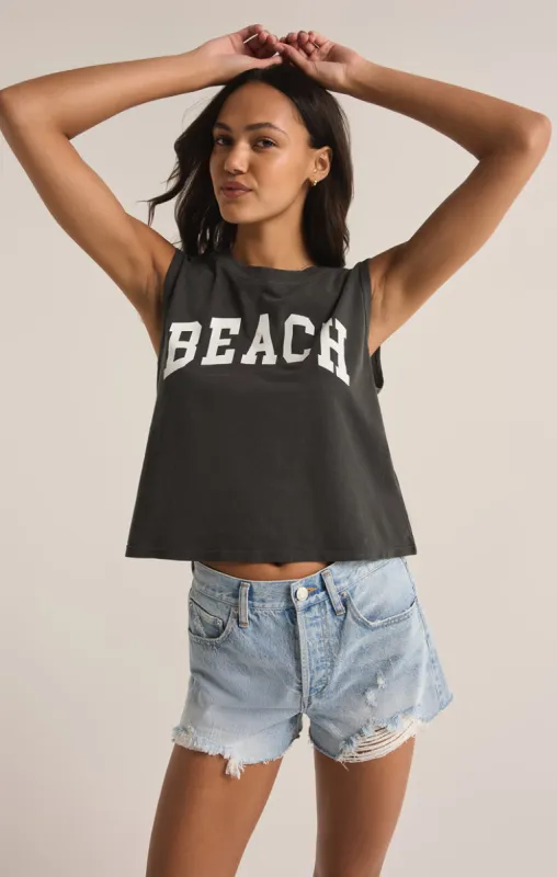 Z-Supply BEACH LA MER TANK - BLACK SAND sold by Sun Diego Boardshops