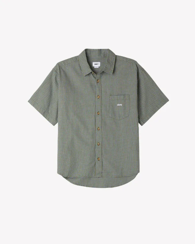 Obey BIGWIG PROOF SHIRT- Moss Green Multi sold by Sun Diego Boardshops