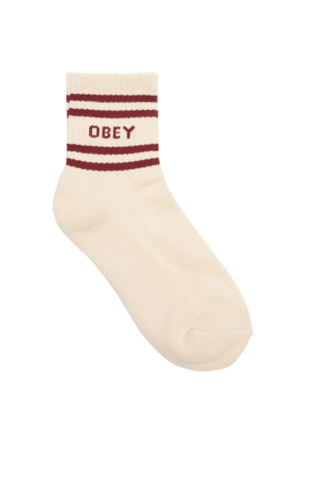 Obey Coop Sock - UNBLEACHED/ZINFANDEL sold by Sun Diego Boardshops