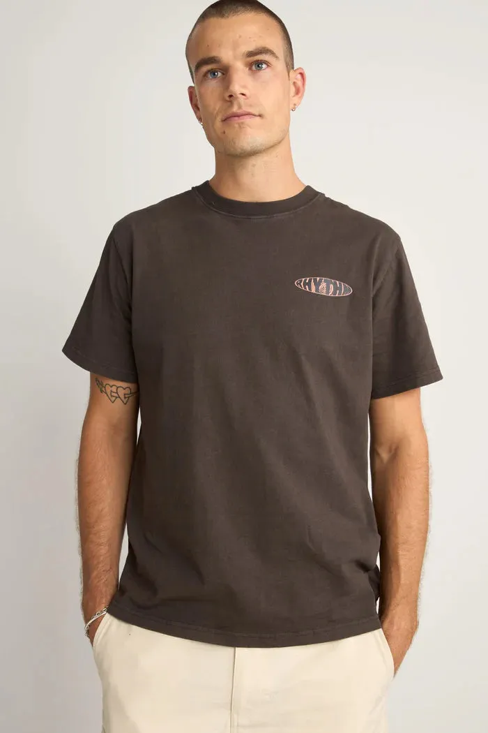 Rhythm Sound Printed Vintage SS T Shirt - BLACK sold by Sun Diego Boardshops product image thumbnail 2