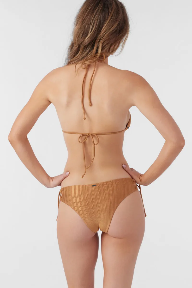 O`Neill MIZI METALLIC RIB JENSEN SKIMPY BOTTOMS - BROWN SUGAR sold by Sun Diego Boardshops