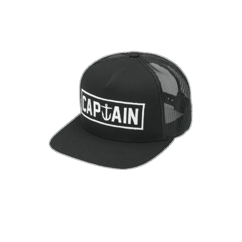 Captain Fin Co OG Naval Trucker Hat - BLACK sold by Sun Diego Boardshops