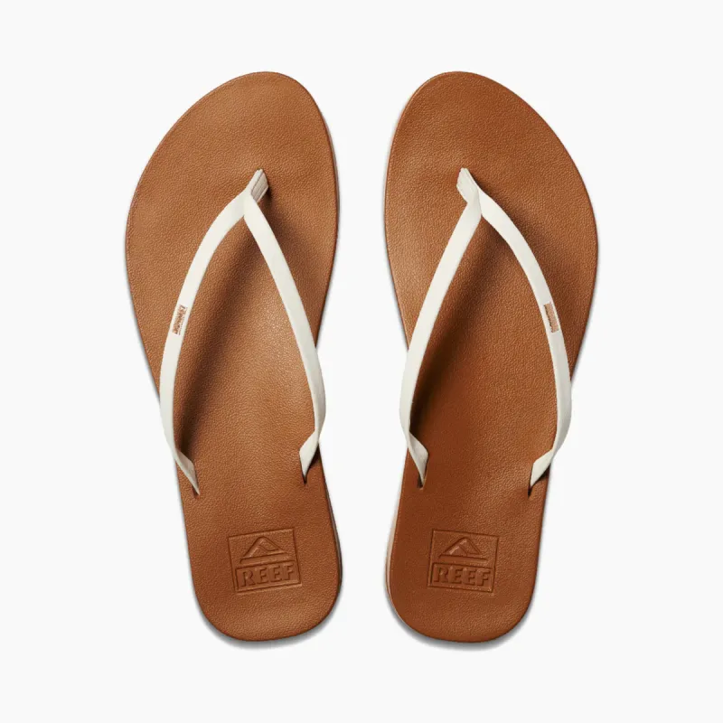 REEF SAN CUSHION SLIM - WHITE/TAN made by Reef