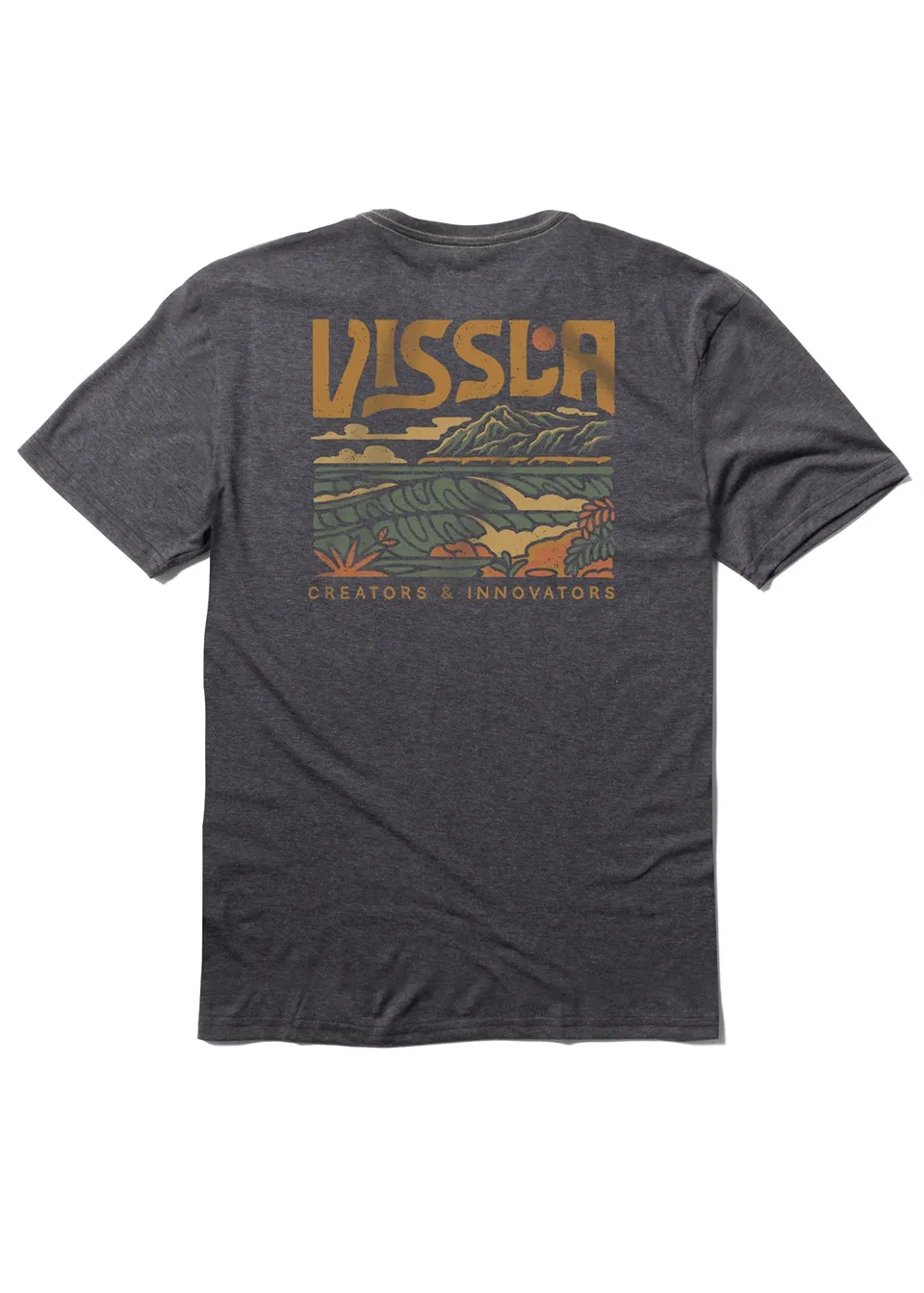 Vissla Segara Comp Lite Eco Performance Tee - BLACK HEATHER sold by Sun Diego Boardshops