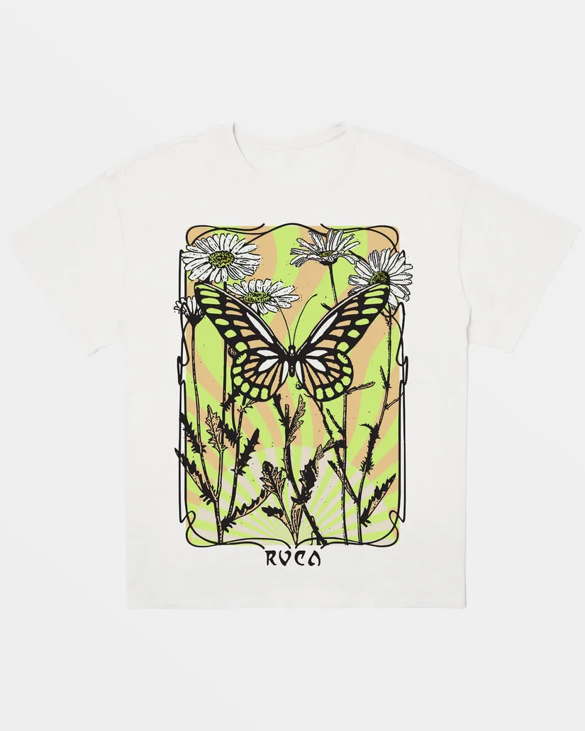 RVCA BAGGIE ORGANIC OVERSIZED T-SHIRT - WHITE sold by Sun Diego Boardshops
