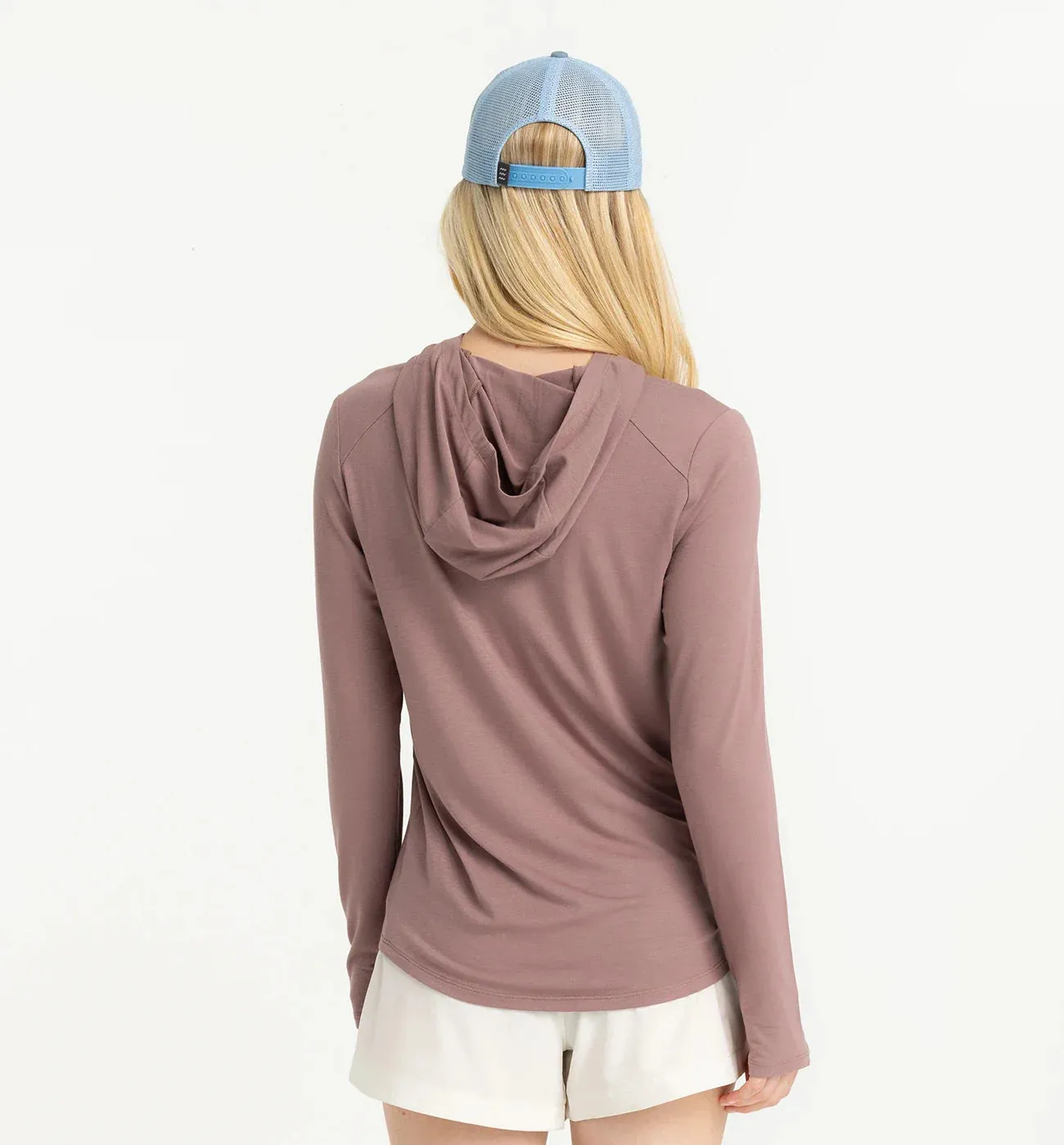 Free Fly Women's Bamboo Shade Hoodie II - FIG sold by Sun Diego Boardshops product image thumbnail 2