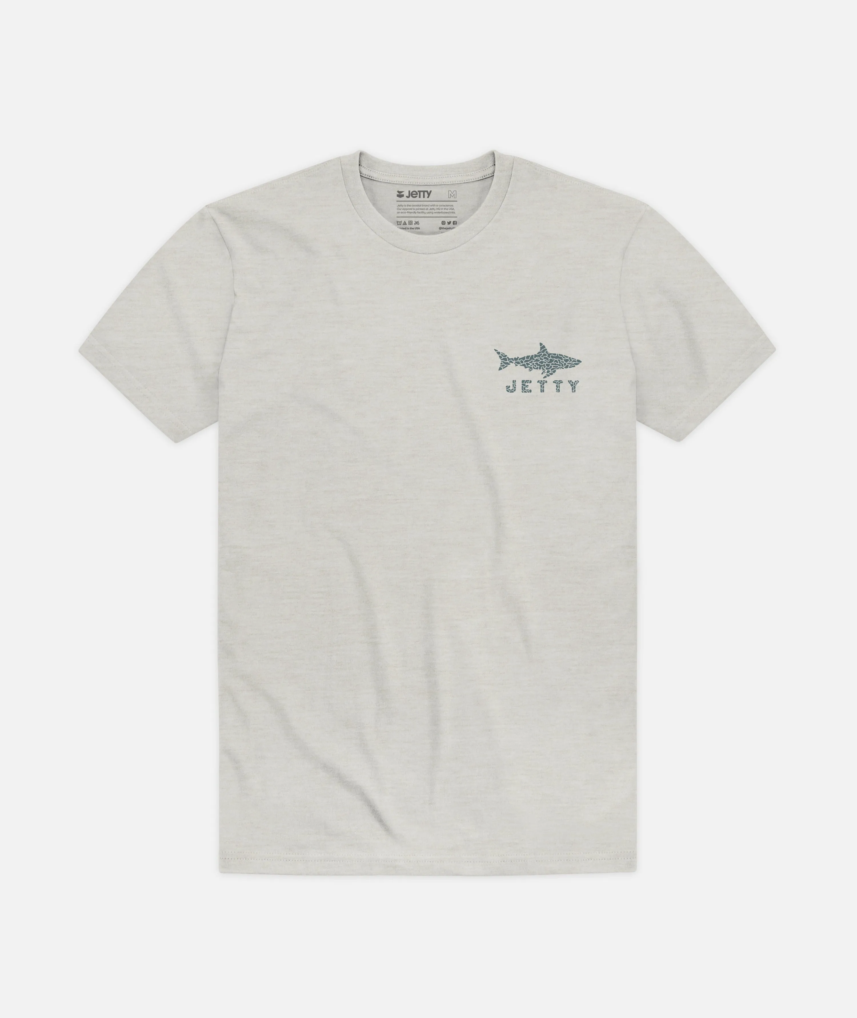 Crackle Tee - Heather Grey sold by Sun Diego Boardshops product image thumbnail 3