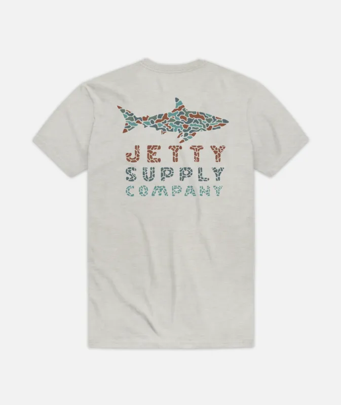 Crackle Tee - Heather Grey sold by Sun Diego Boardshops