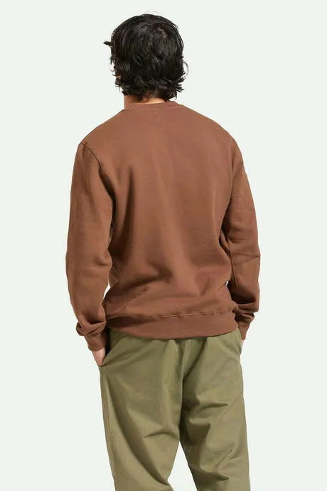 Brixton Parsons Patch Crew - PINECONE BROWN sold by Sun Diego Boardshops product image thumbnail 2
