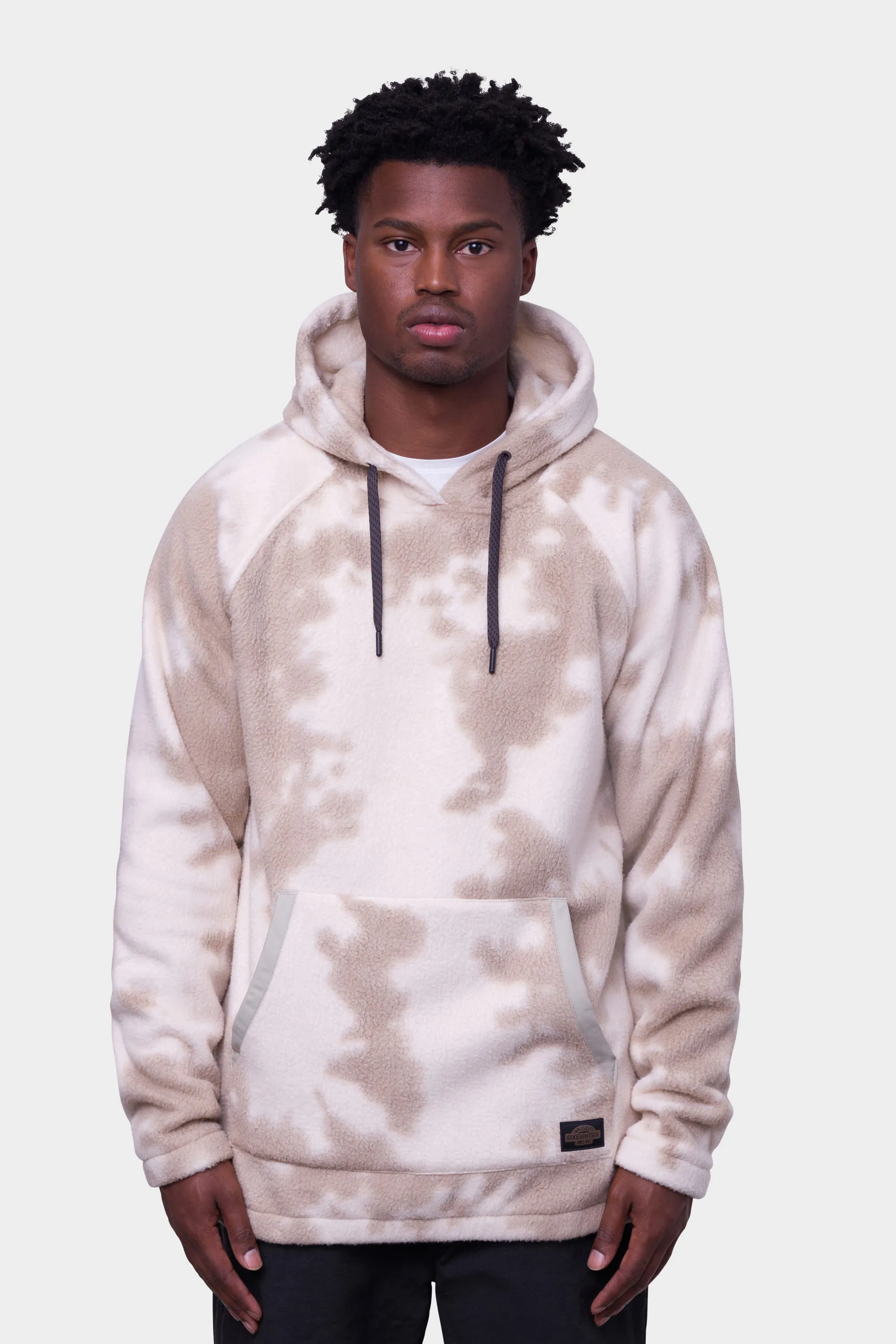 686 Buttermilk Sherpa Fleece Pullover Hoody - Dune Print sold by Sun Diego Boardshops