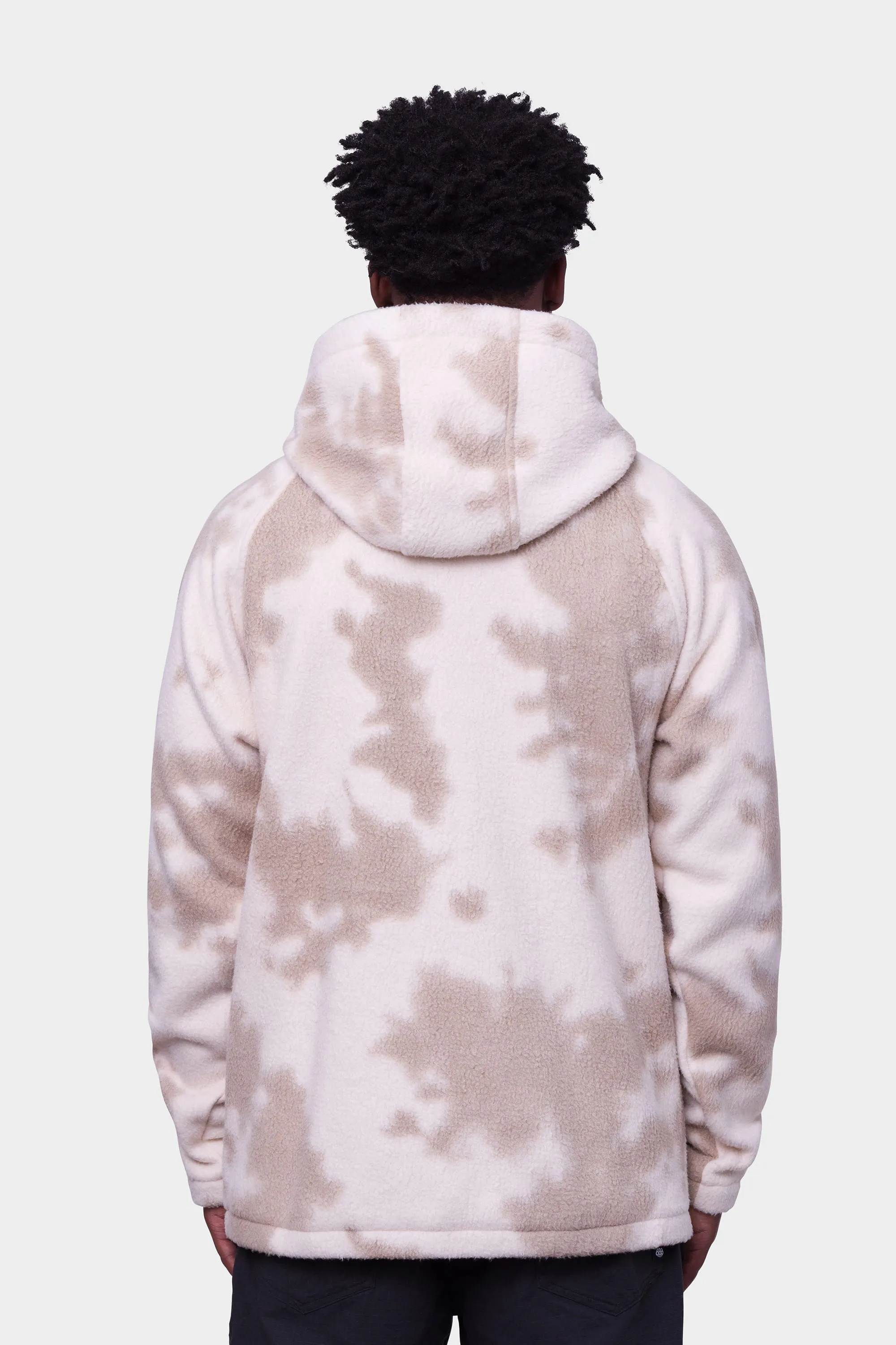 686 Buttermilk Sherpa Fleece Pullover Hoody - Dune Print sold by Sun Diego Boardshops product image thumbnail 2