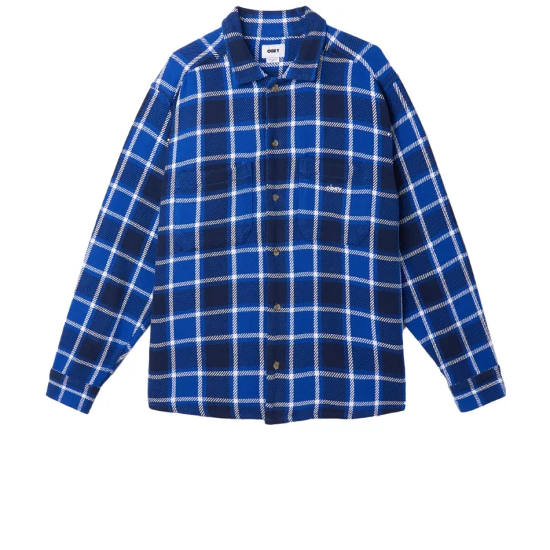 Obey Bigwig Plaid Shirt - Surf Blue Multi sold by Sun Diego Boardshops