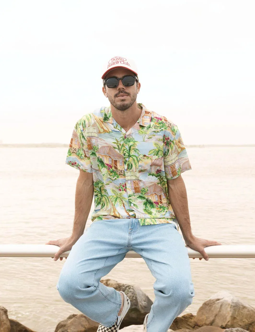 Duvin VACATION DAZE BUTTONUP - BLUE sold by Sun Diego Boardshops product image thumbnail 4