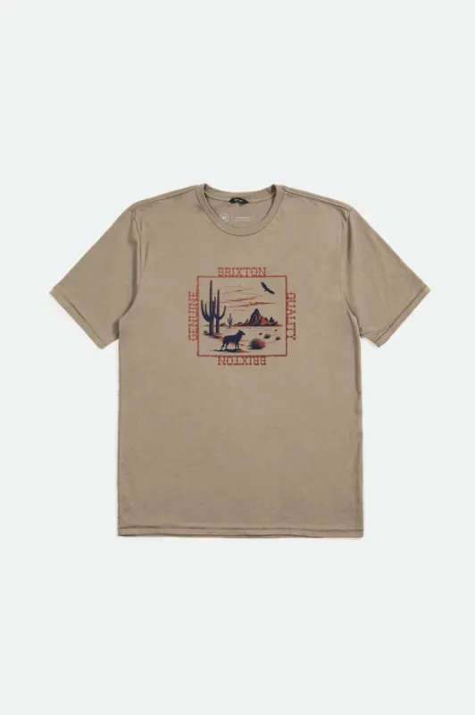 Prescott S/S Tailored Tee - Oatmeal made by Sun Diego Boardshops