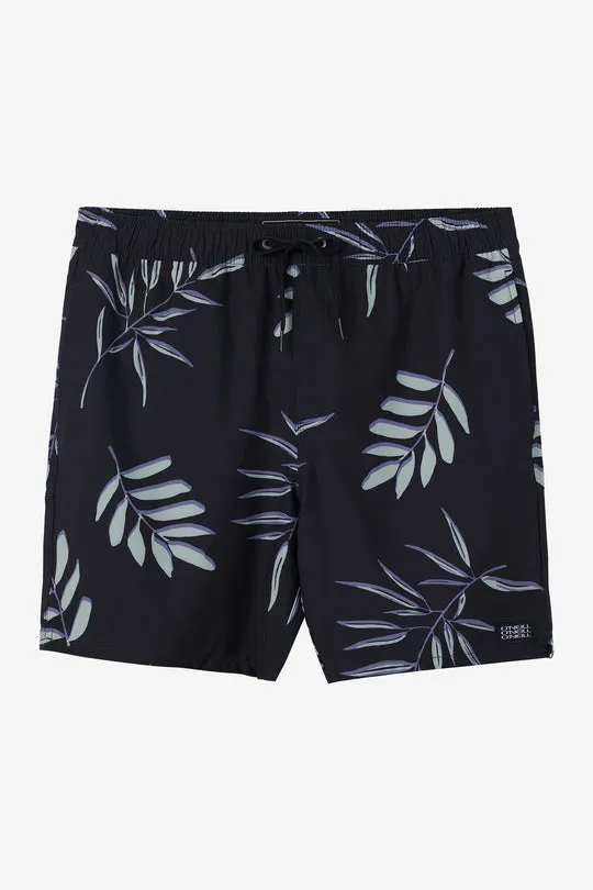 O`Neill HERMOSA ELASTIC WAIST LINED 17" SWIM TRUNKS - BLACK sold by Sun Diego Boardshops