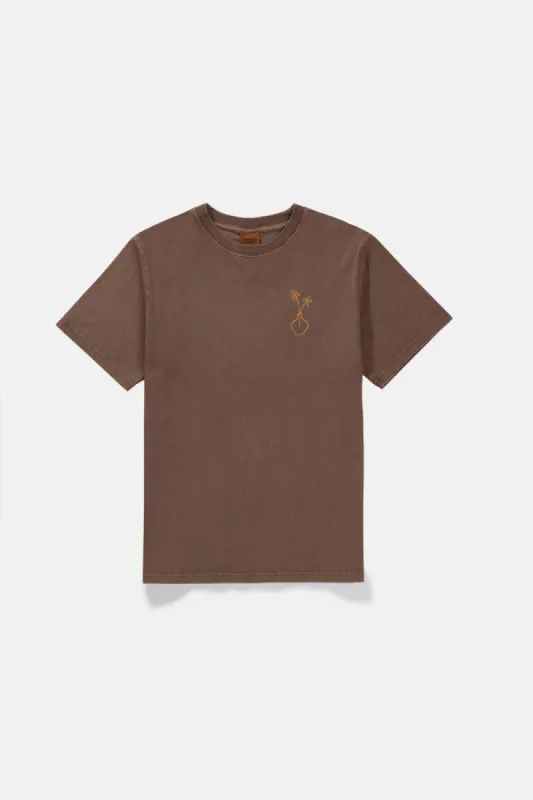 RHYTHM Outside Vintage Ss T-Shirt - BROWN sold by Sun Diego Boardshops