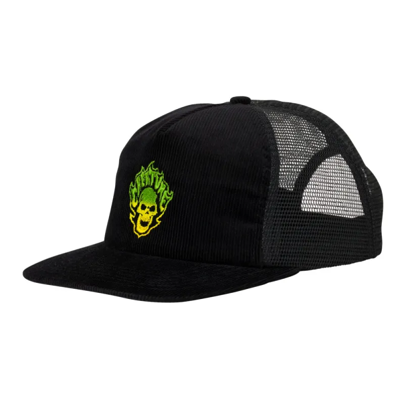 Creature Bonehead Flame Creature Trucker Hat - Black sold by Sun Diego Boardshops