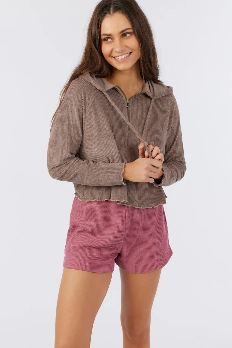O'Neill Cammie Hoodie Top - Taupe Gray sold by Sun Diego Boardshops product image thumbnail 4