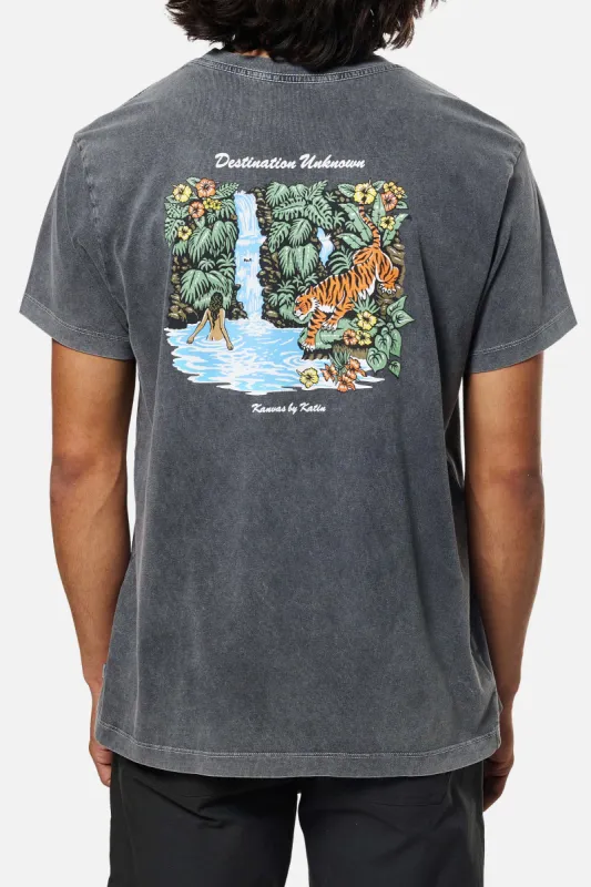 KATIN Lagoon Tee - BLACK SAND WASH sold by Sun Diego Boardshops