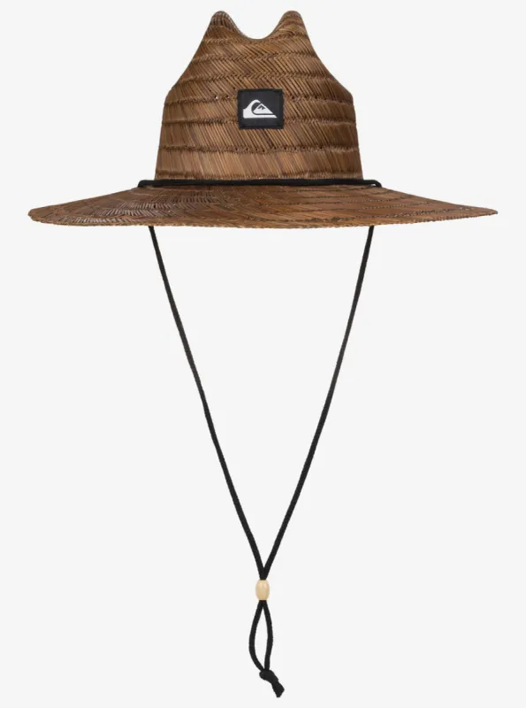 Quiksilver Pierside Straw Lifeguard Hat - DARK BROWN CTF0 sold by Sun Diego Boardshops