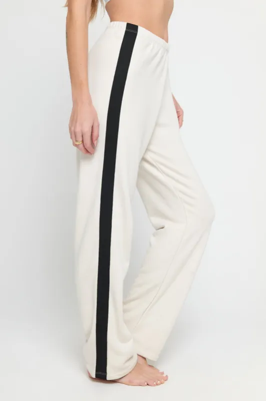 Spiritual Gangster Joy Stripe Straight Leg Pant - Birch sold by Sun Diego Boardshops