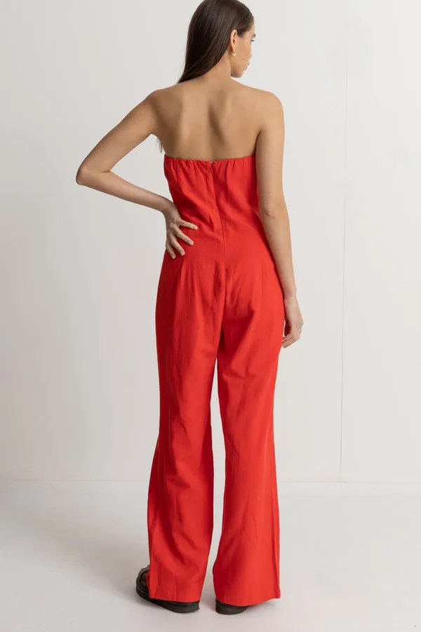 Rhythm Mimi Jumpsuit Red - Red Sand sold by Sun Diego Boardshops product image thumbnail 3