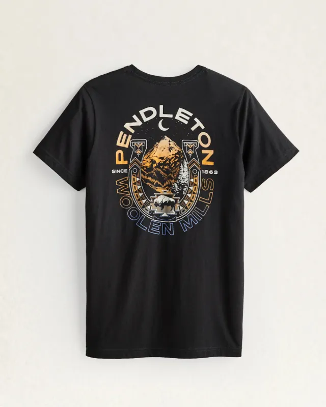 Pendleton MEN'S TWILIGHT RANCH LOGO GRAPHIC TEE - BLACK/MULTI sold by Sun Diego Boardshops