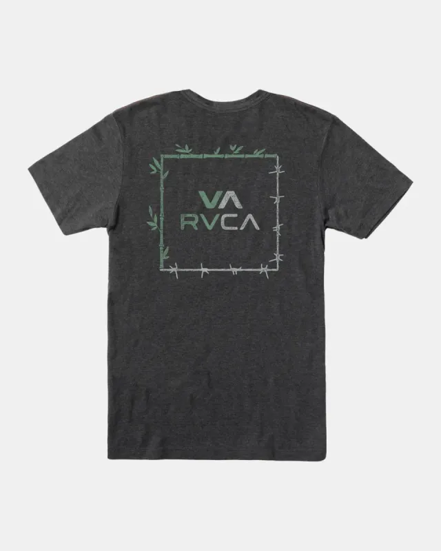 RVCA BORDERED T-SHIRT - BLACK sold by Sun Diego Boardshops